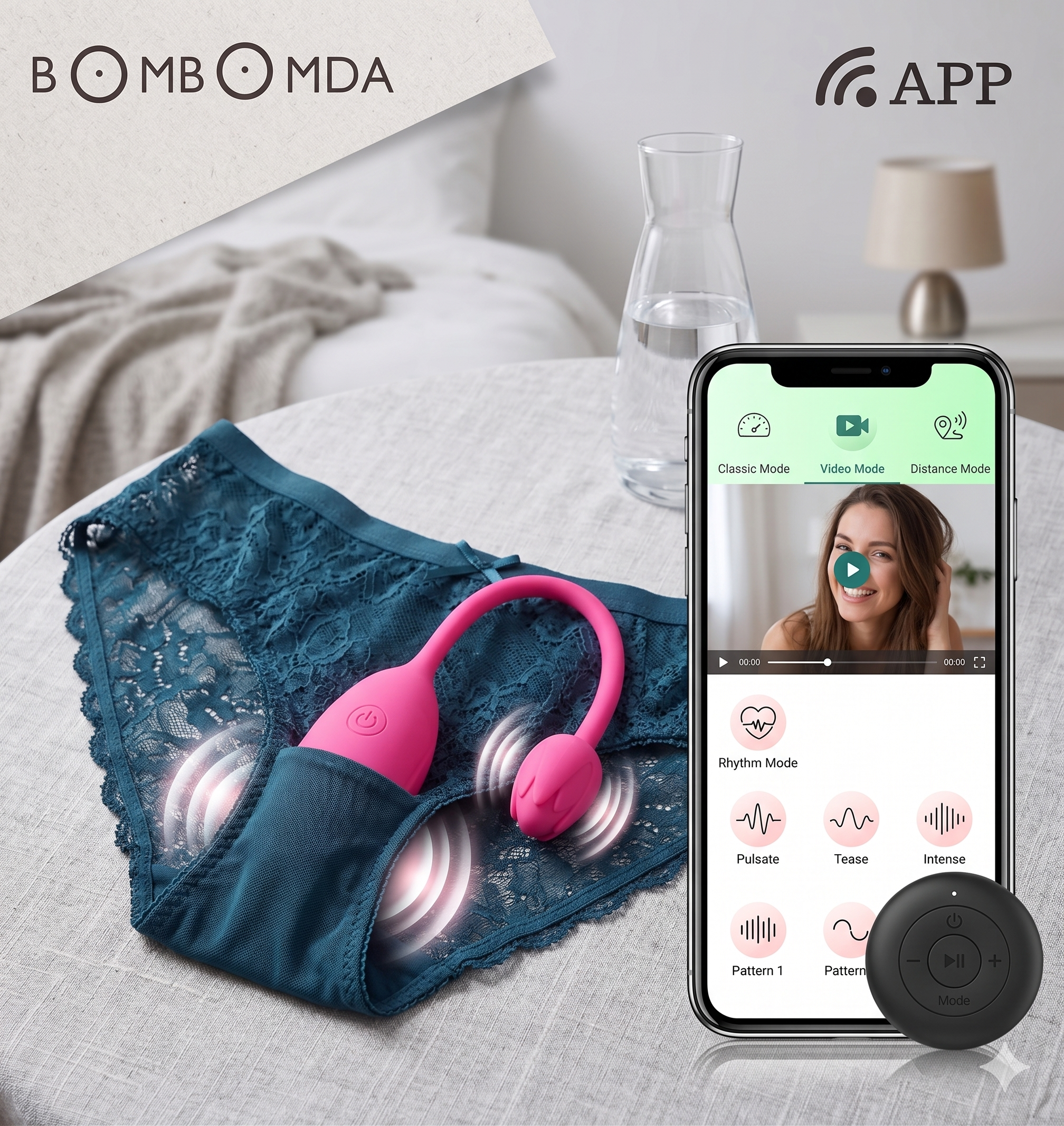 Ropa interior femenina Vibrador