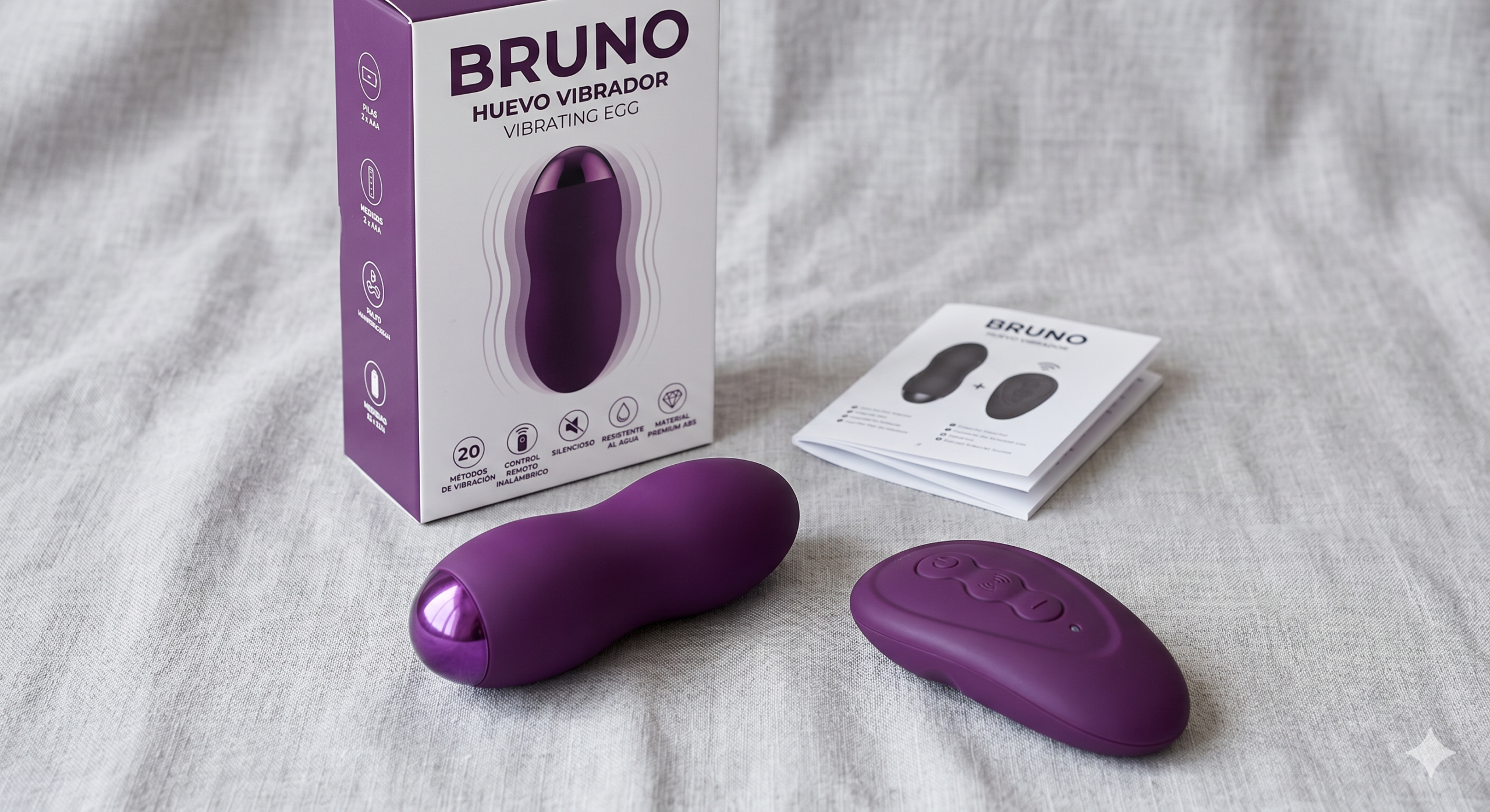Huevo Vibrador Bruno - Morado